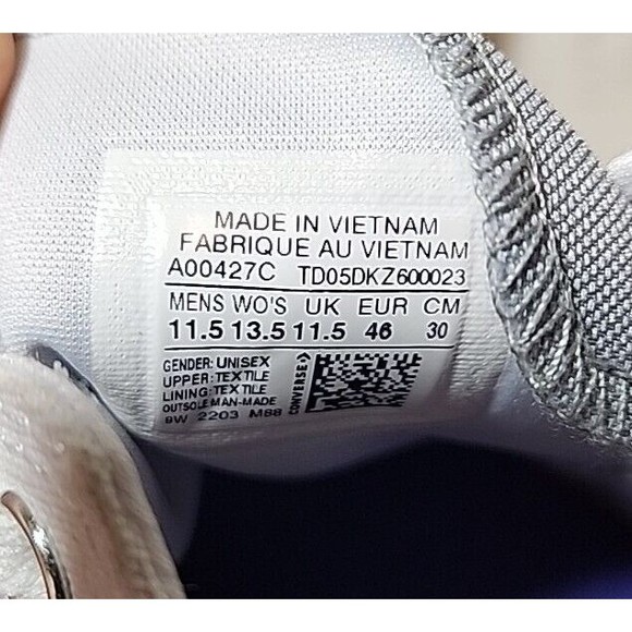 Converse Chuck‎ Taylor All Star CX Marbled Low Top Mens 11.5 Shoes Ltd. Edition - Picture 5 of 7